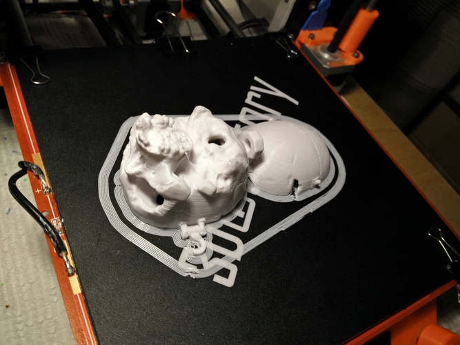 Boneheads: Skull Box w/ Brain - via 3DKitbash.com 3D Print 4833