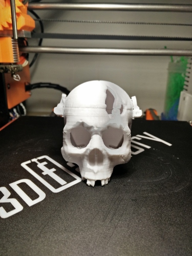 Boneheads: Skull Box w/ Brain - via 3DKitbash.com 3D Print 4834