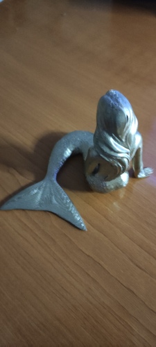 Thinking Mermaid 3D Print 48358