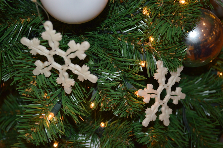 Snowflake Ornament 3D Print 4845