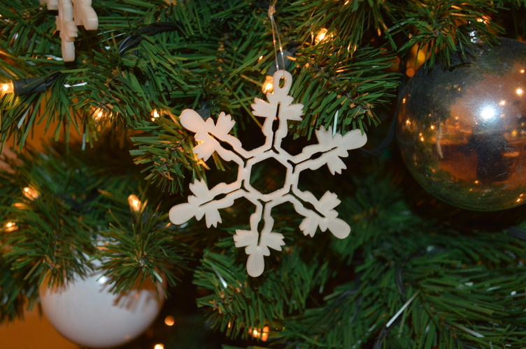 Snowflake Ornament 3D Print 4846
