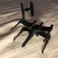 Small Low Poly X-Wing - Star Wars 3D Printing 4856