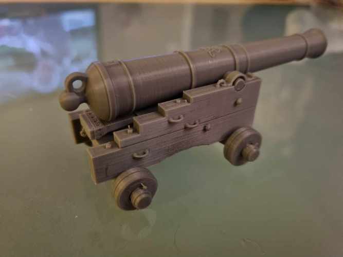 British Naval Cannon 1795 3D Print 48736