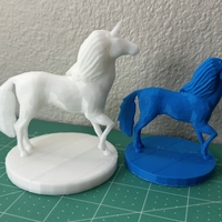 Small Unicorn (Low Poly) 3D Printing 49228