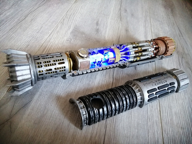 Custom Cutaway Saber Hilt 3D Print 49425