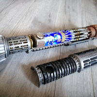 Small Custom Cutaway Saber Hilt 3D Printing 49425