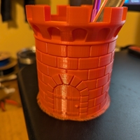 Small CASTLE PEN HOLDER 3D Printing 49648