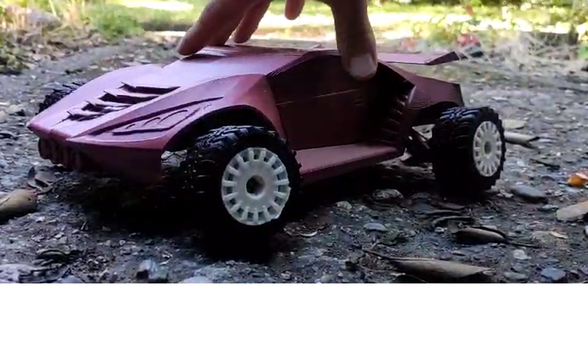 Futurist offroad car 3D Print 49716