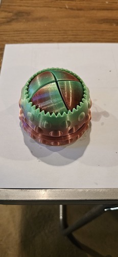 Mechanical Iris Dome Box Print-In-Place 3D Print 50088