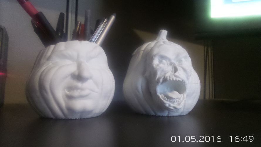 Grumpkin Jar with Lid 3D Print 5029
