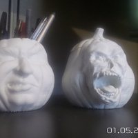 Small Grumpkin Jar with Lid 3D Printing 5029