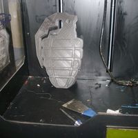 Small Grenade Key Clip 3D Printing 5260