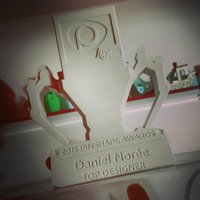Small Pinshape Awards Trophy 3D Printing 5416