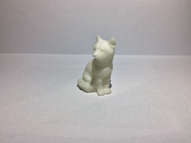 Sitting Fox 3D Print 5644