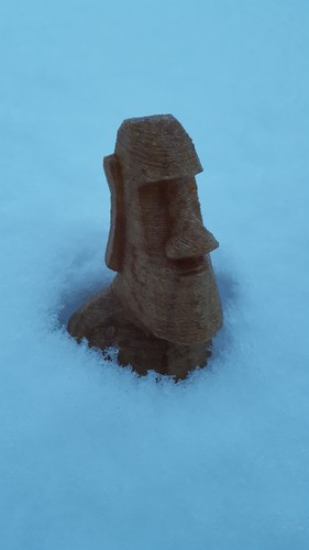 Low Poly Moai 3D Print 6183