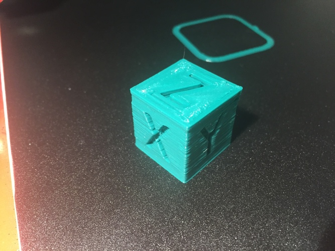 XYZ 20mm Calibration Cube 3D Print 6266