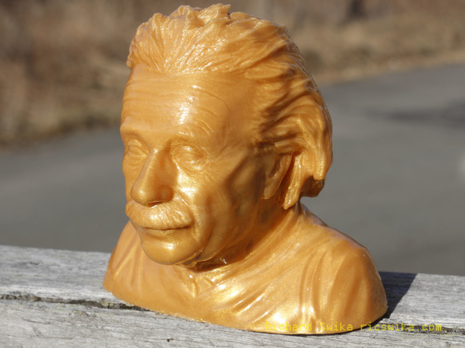 Einstein Bust (14K) 3D Print 6752