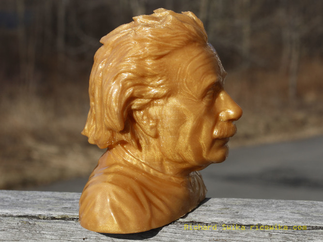 Einstein Bust (14K) 3D Print 6755
