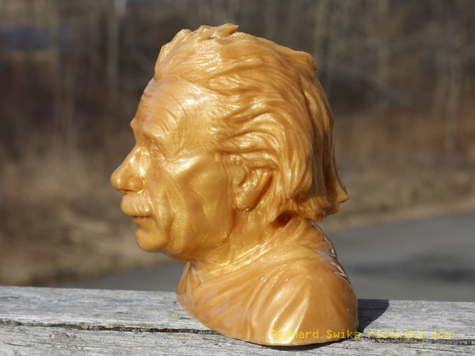 Einstein Bust (14K) 3D Print 6756