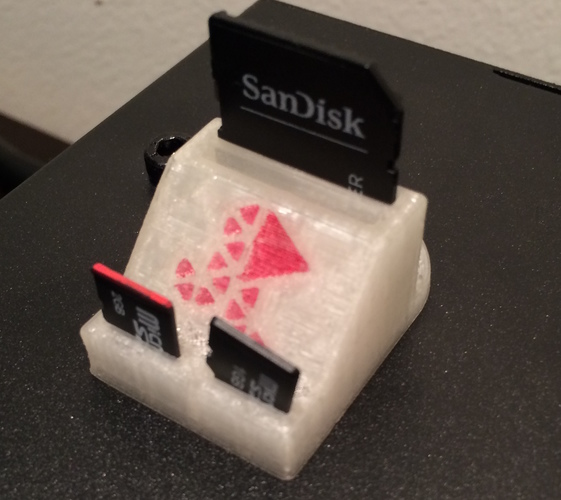 SD card holder 3D Print 6889