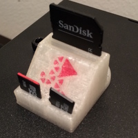 Small SD card holder 3D Printing 6889
