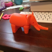 Small Elephant 3D Printing 7025