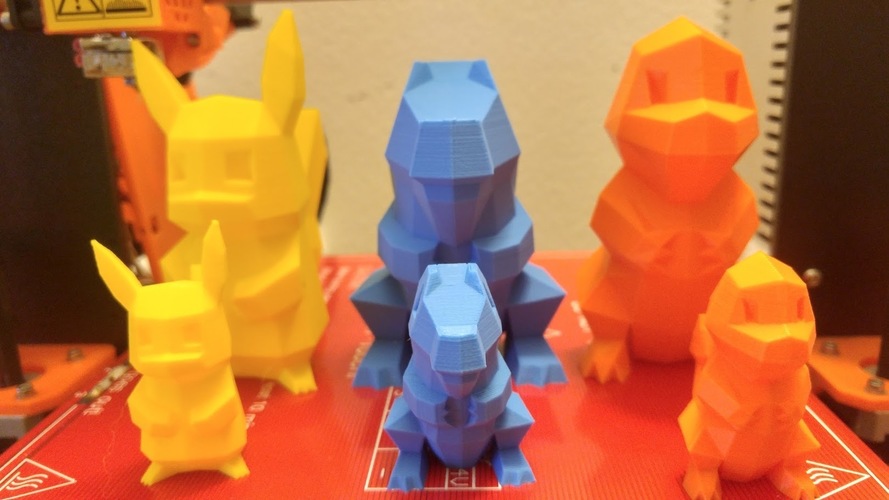 Low Poly Pokemon  3D Print 7310