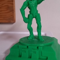 Small Halo Fantasy Football trophy 3D Printing 7407