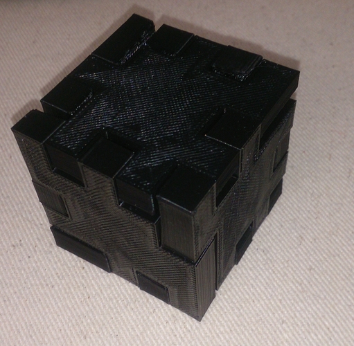 Ekobots - Wooden cube puzzle 3D Print 7642