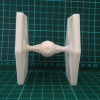 Small Low Poly Tie Fighter - Star Wars 3D Printing 8028