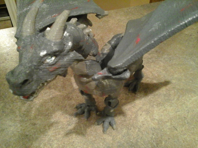 "Braq"  jointed dragon 3D Print 8152