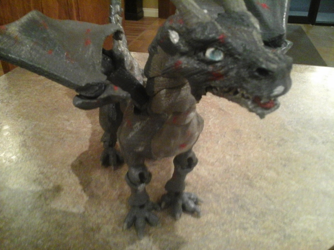 "Braq"  jointed dragon 3D Print 8155