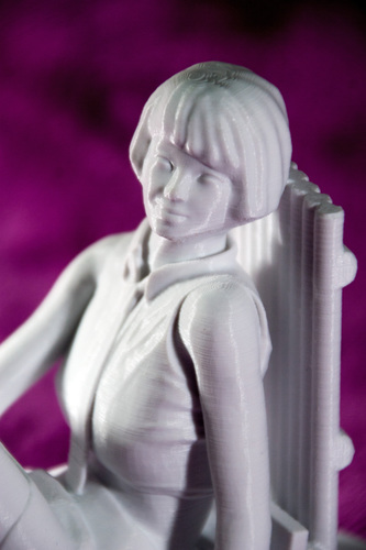 Shizuko - the quiet manga schoolgirl 3D Print 8269