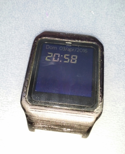 Adapter Sony smartwatch 3 holder 24mm 3D Print 8329