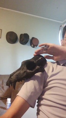 wolf skull shoulder pauldron 3D Print 8523