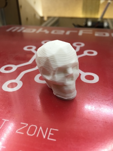 Low Poly Skull 3D Print 8532