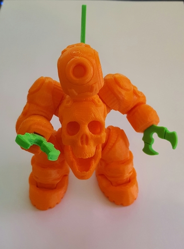 SkullBot 001 - via 3DKToys 3D Print 8613