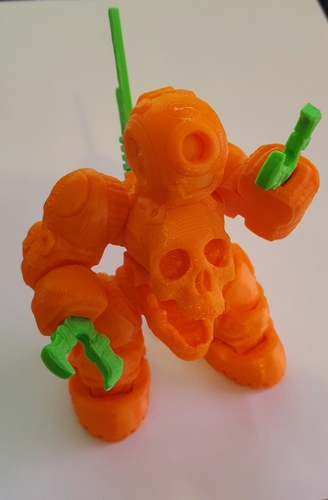 SkullBot 001 - via 3DKToys 3D Print 8614