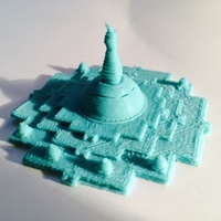 Small Boudhanath Stupa 3D Printing 864