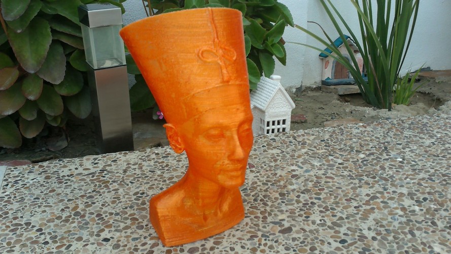 Nefertiti Bust [Hollow] 3D Print 8680