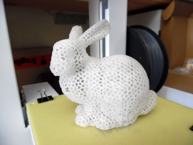 Stanford Easter Bunny - Voronoi 3D Print 881