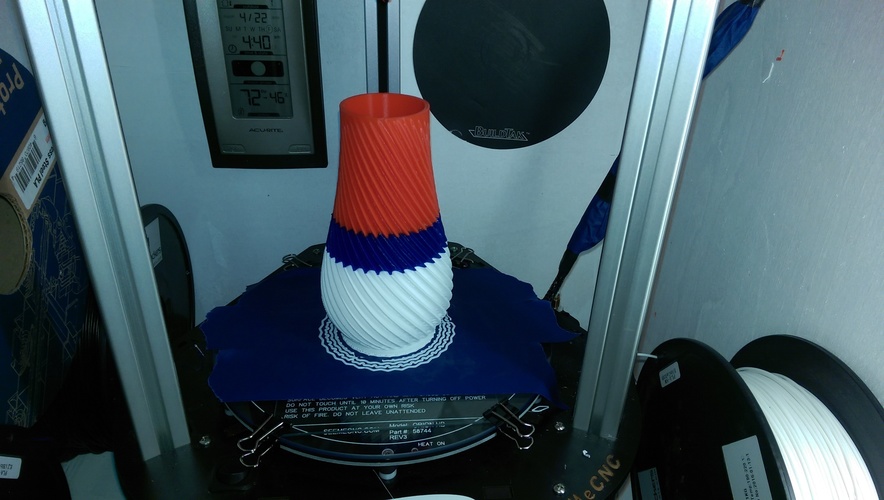 Spiral Vase 3D Print 9000