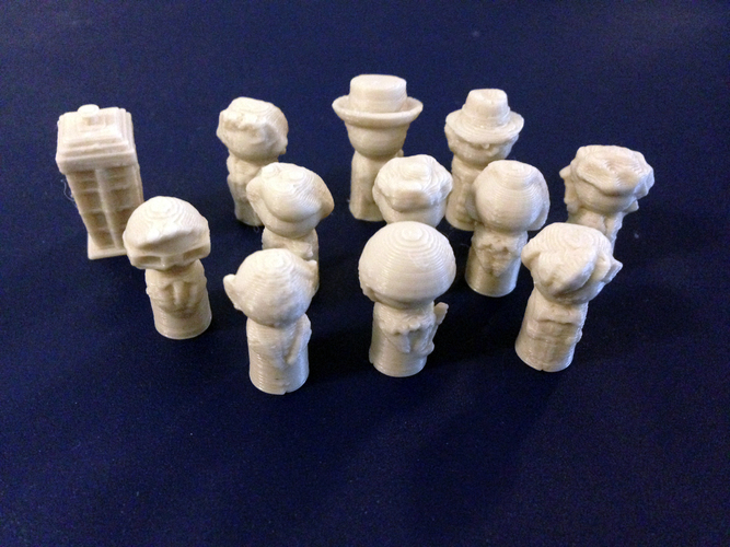 Doctor Who Pawns 3D Print 9208