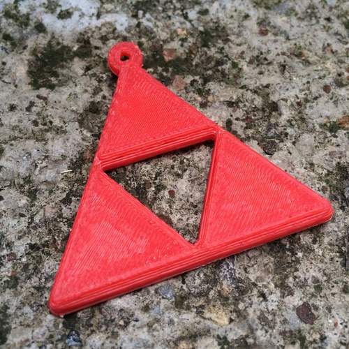 Zelda Triforce keyring 3D Print 940