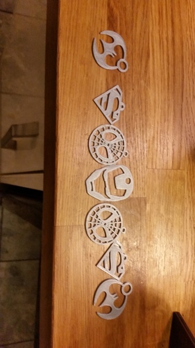 Superhero Keychains 3D Print 9990