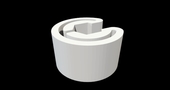 Shape thumbnail 3D-printed Watch with Tourbillon 3D Printing 792995