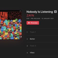 Download Mp3 Zayn Malik Nobody Is Listening Album Download 3d Artist Pinshape