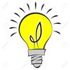 Small thinking light bulb clip art illustration of a comic style light bulb royalty free cliparts image